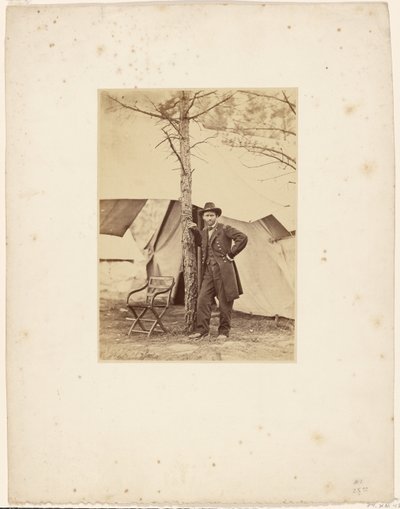 [Generał Grant w swojej kwaterze głównej w Cold Harbor]. autorstwa Egbert Guy Fowx