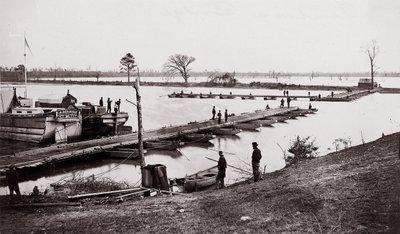 Most Pontonowy, 1861-65. autorstwa Egbert Guy Fowx