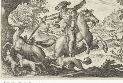 Hertenjacht Jachtscenes (tytuł serii) Ikony Gatunek Venantum Różne Przedstawiciele (seria tytułowa) autorstwa Egbert Jansz.