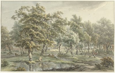 Krajobraz w Eext (prowincja Drenthe) Twarz na wschodzie (Drenthe) autorstwa Egbert van Drielst