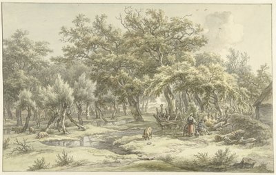 Krajobraz w pobliżu Eext (Drenthe) autorstwa Egbert van Drielst