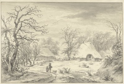 zimowy krajobraz autorstwa Egbert van Drielst