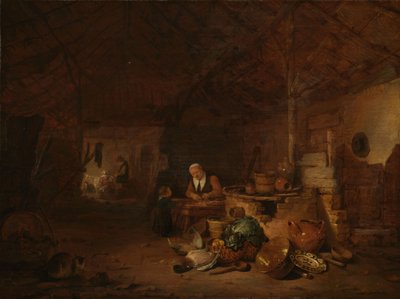 Wnętrze stodoły autorstwa Egbert van der Poel
