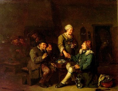 Wnętrze Karczmy z Palaczami autorstwa Egbert van the Elder Heemskerck