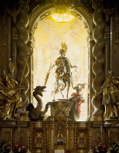 Kościół św. Jerzego i Smoka św. Jerzego i Marcina autorstwa architekta Cosmasa Damiana Asama (1686-1739) i Egida Quirina Asama (1692-1750). 1716-1751 Weltenburg, Niemcy autorstwa Egid Quirin Asam
