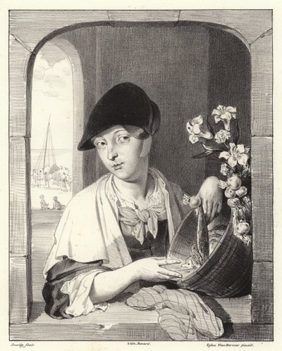 Sprzedawca ryb autorstwa Eglon van der Neer