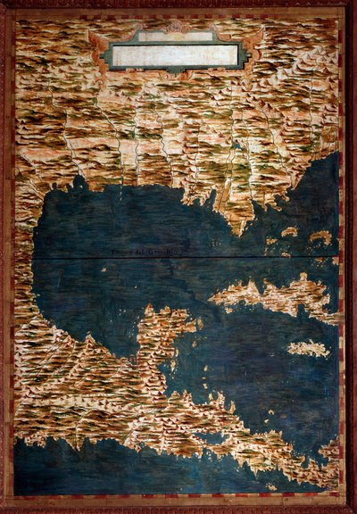 Meksyk, Kuba, Floryda i Jamajka Mapa wykonana przez Egnazio Danti (1536-1586) matematyka, kosmografa i architekta włoskiego. Około 1567 roku. Florencja, Palazzo Vecchio, Sala del Mappamondo autorstwa Egnazio Danti