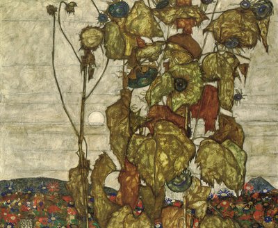 jesienne słońce autorstwa Egon Schiele