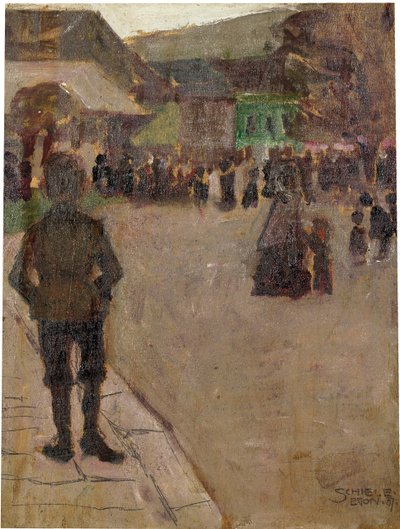 Przed Leopolditag w Klosterneuburgu, 1907 autorstwa Egon Schiele