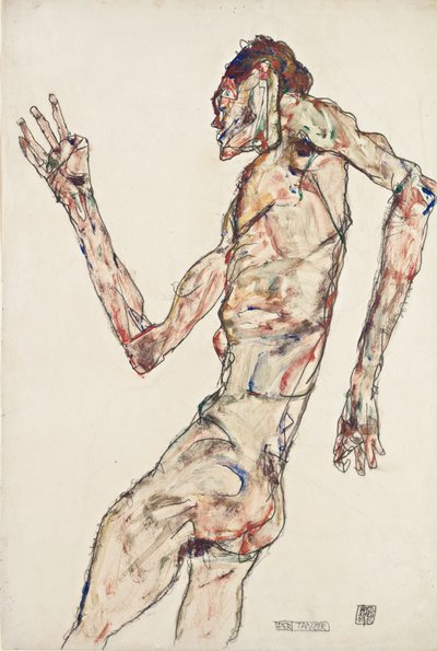 Tancerz autorstwa Egon Schiele