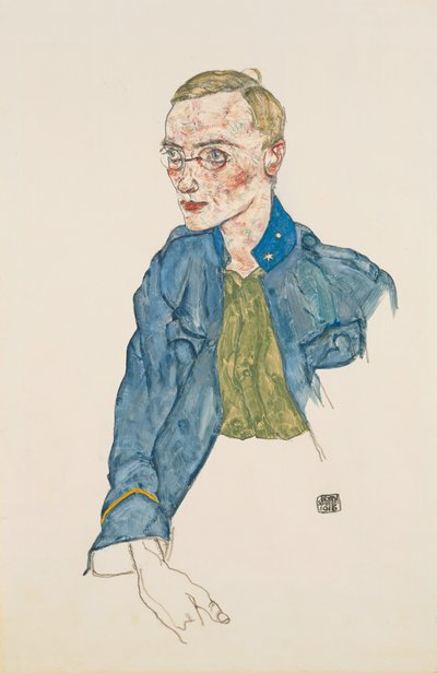 Ochotniczy szeregowy na okres jednego roku autorstwa Egon Schiele