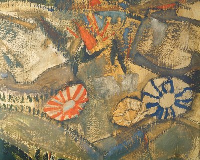 Entschwebung (Die Blinden III), Niewidomy ... (olej i akwarela na płótnie) autorstwa Egon Schiele