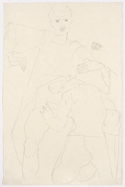 Scena erotyczna autorstwa Egon Schiele