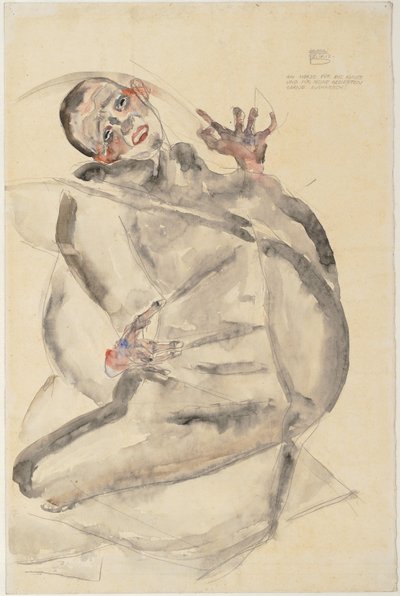 Chętnie znoszę dla sztuki i moich bliskich, 1912 autorstwa Egon Schiele