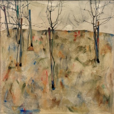 Gołe drzewa autorstwa Egon Schiele