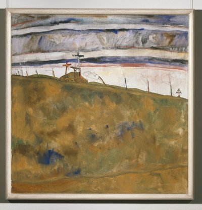 Kalvarienberg (obraz na płótnie) autorstwa Egon Schiele