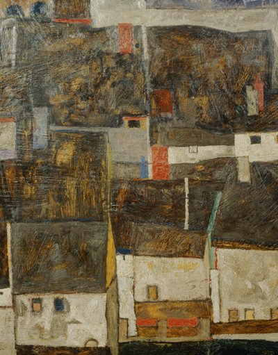 Krumau i der Moldau Krumau nad Wełtawą, Czechy ... (olej na płótnie) autorstwa Egon Schiele