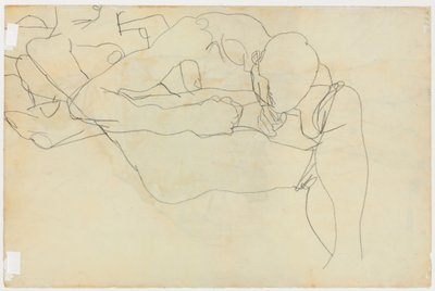 Kochankowie, 1913 autorstwa Egon Schiele