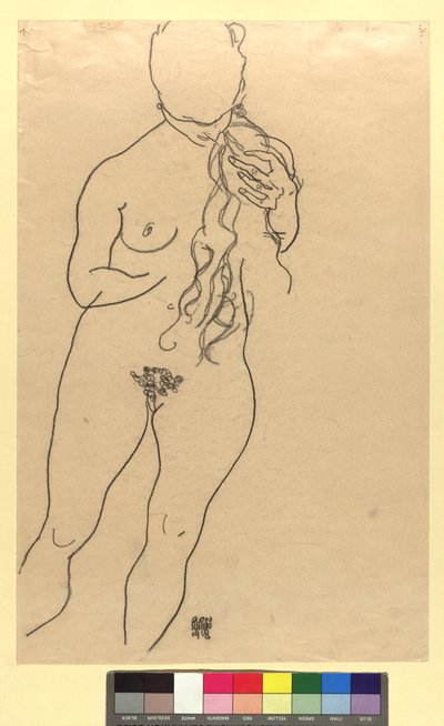 Mädchenakt autorstwa Egon Schiele