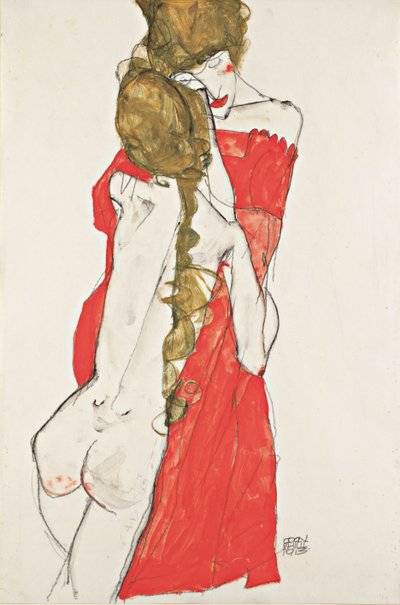 Matka i córka, 1913 autorstwa Egon Schiele