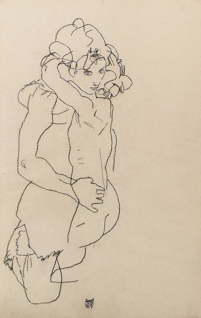Matka i dziecko autorstwa Egon Schiele