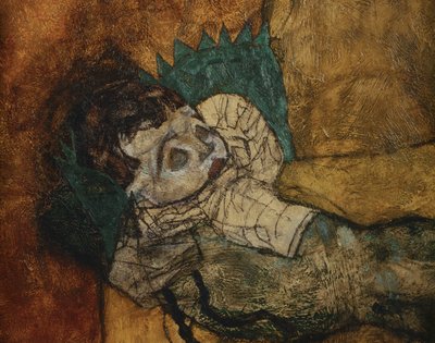 Mutter mit zwei Kindern, Mutter, Matka z dwójką dzieci ... (obraz na płótnie) autorstwa Egon Schiele