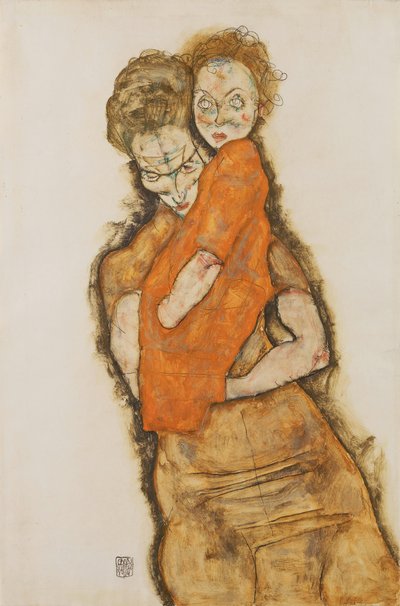 Matka i dziecko autorstwa Egon Schiele