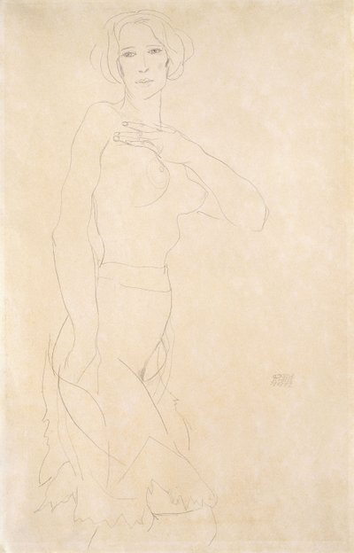 Naga dziewczyna; Madchenakt, 1912 autorstwa Egon Schiele