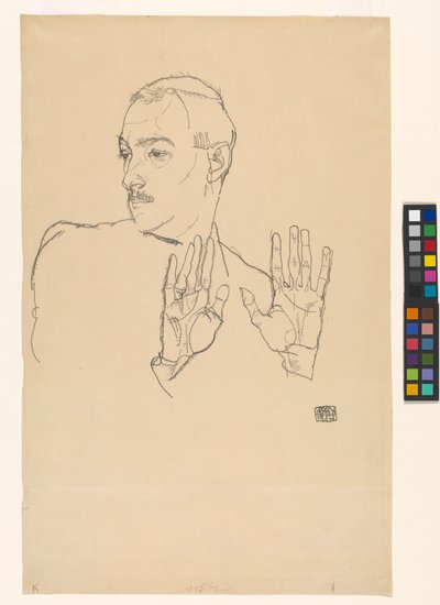 Portret Arthura Roesslera autorstwa Egon Schiele