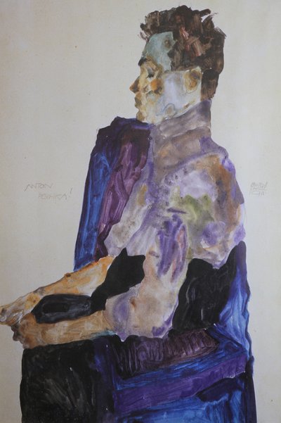 Portret Antona Peschki, 1911. autorstwa Egon Schiele