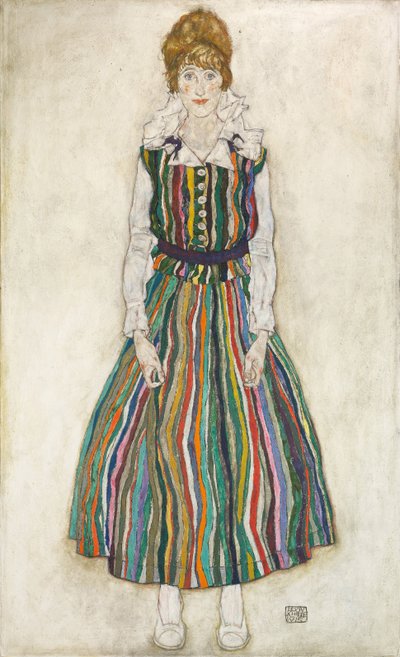 Portret żony artystki Edyty, 1915 autorstwa Egon Schiele