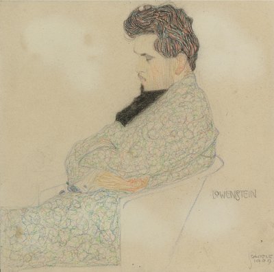 Portret kompozytora Arthura Löwensteina, 1909 autorstwa Egon Schiele