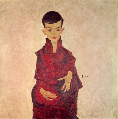 Rainerbub (Portret Herberta Rainera w wieku około 6 lat) 1910 autorstwa Egon Schiele