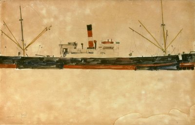 Statki w porcie Triest autorstwa Egon Schiele