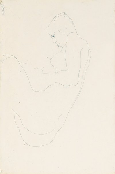 Siedzący akt, 1912 autorstwa Egon Schiele