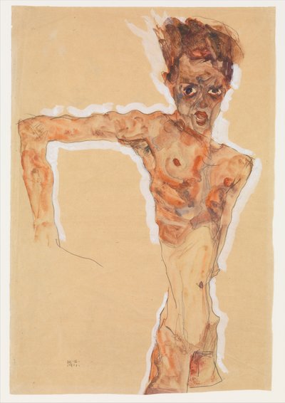 Selbstporträt autorstwa Egon Schiele