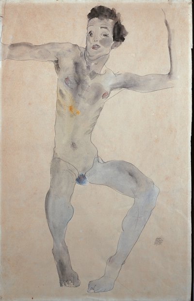 Autoportret, 1911 autorstwa Egon Schiele