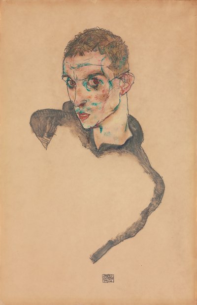 Autoportret; Samokształcenie, 1914 autorstwa Egon Schiele