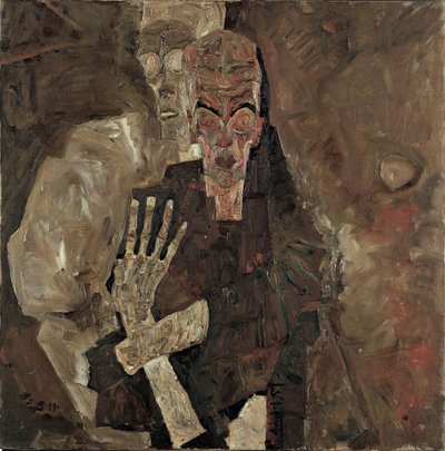Self Seers II (Śmierć i Człowiek) autorstwa Egon Schiele