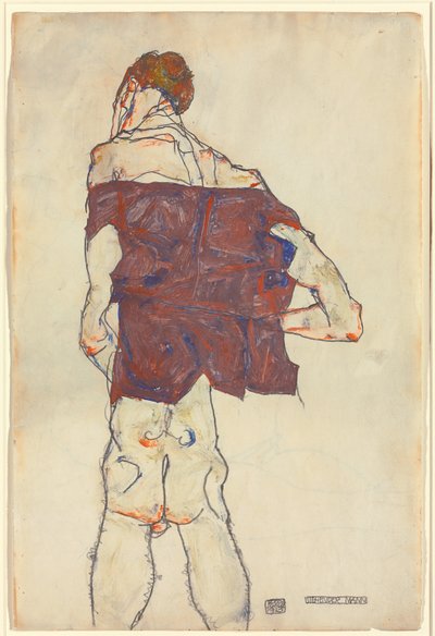 Stojący mężczyzna autorstwa Egon Schiele