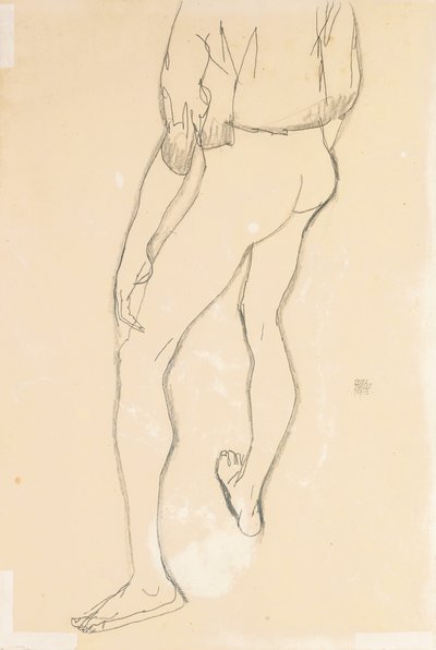 Stojący akt męski, 1913 autorstwa Egon Schiele