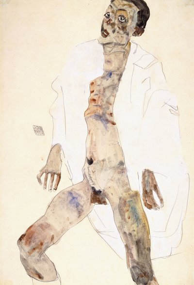 Stojący mężczyzna autorstwa Egon Schiele