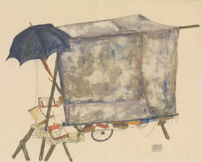 Koszyk uliczny autorstwa Egon Schiele
