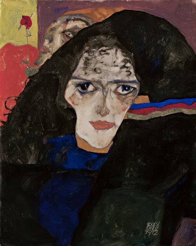 Kobieta w żałobie autorstwa Egon Schiele