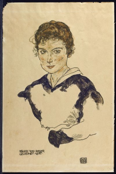 Nieznany obraz autorstwa Egon Schiele