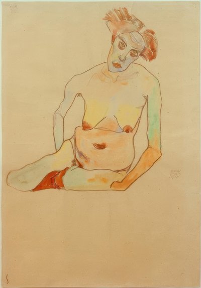 Akt kobiecy autorstwa Egon Schiele