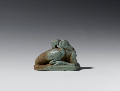 Mała figura ibisa, okres późny do okresu ptolemejskiego, 664-30 pne (fajans) autorstwa Egyptian
