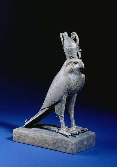 Statuetka Horusa w przebraniu sokoła (brąz) autorstwa Egyptian