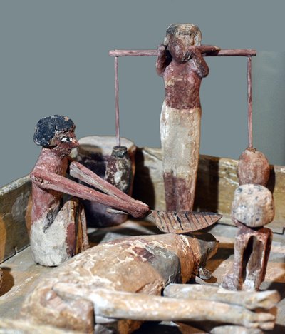 Model sklepu mięsnego, Egipt, ok. 2000-1700 pne autorstwa Egyptian 12th Dynasty