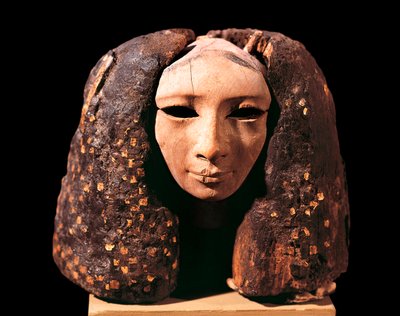 Portret księżniczki, z Liszt, Średnie Państwo, XII dynastia (drewno) autorstwa Egyptian 12th Dynasty